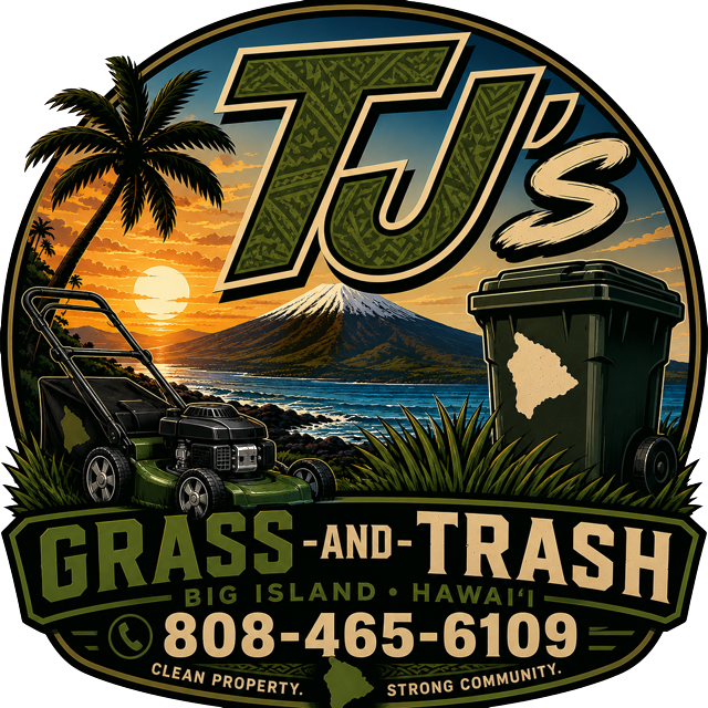 Tj's Grass and Trash logo